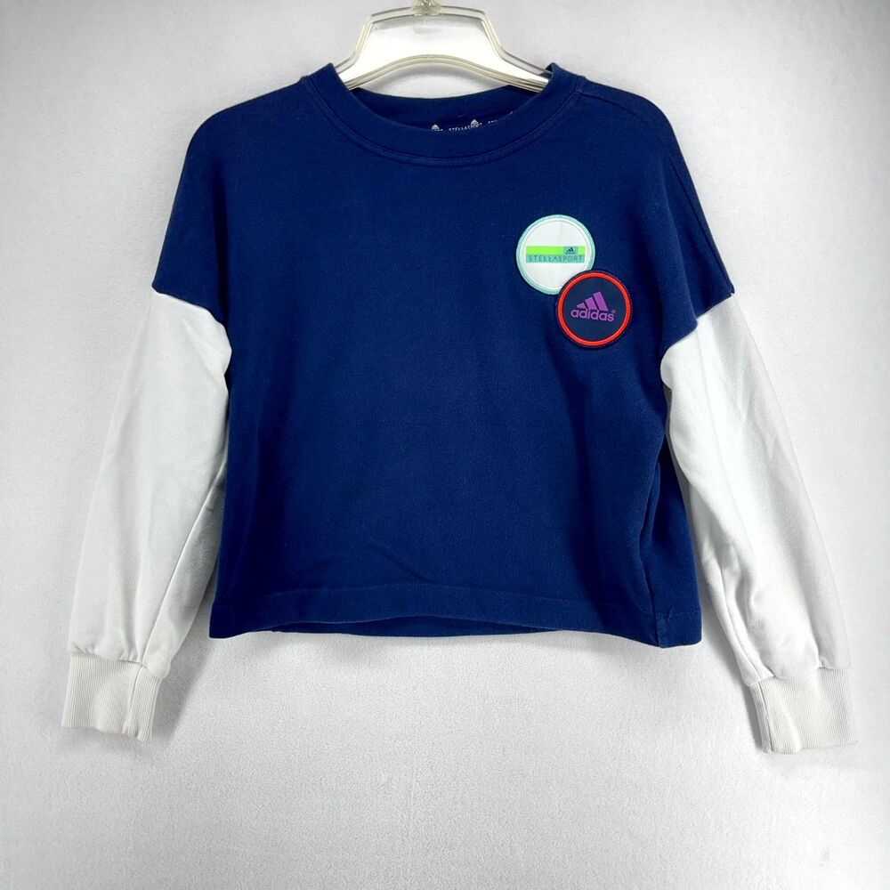 Adidas STELLASPORT Navy Crewneck Women Size S